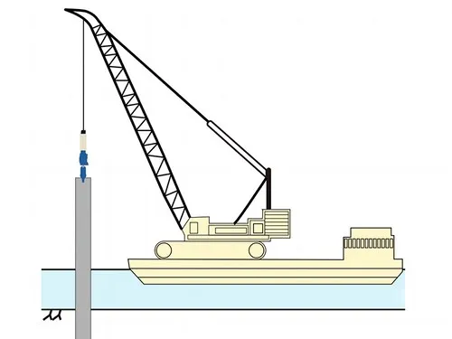 Crane-Fitted Barge