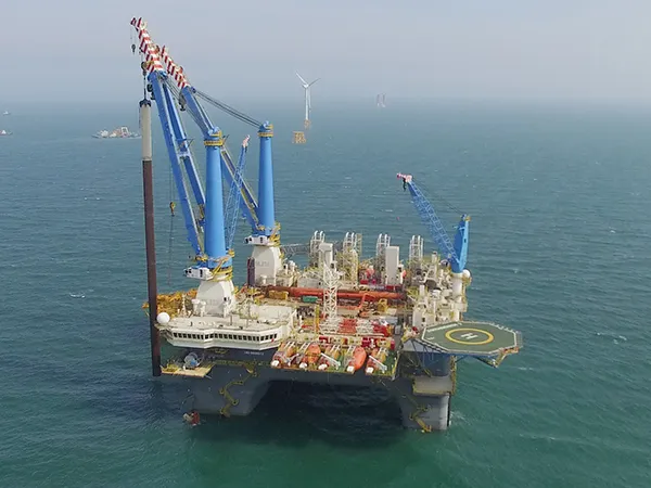 Changle Offshore Wind Farm Construction in Fujian