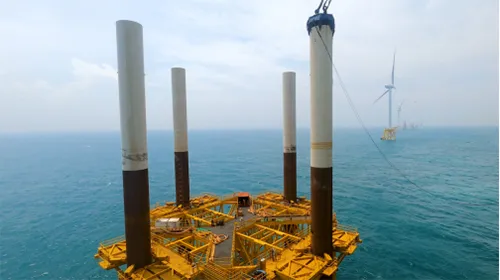 Changle Offshore Wind Farm Construction in Fujian
